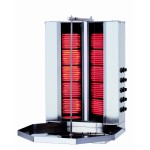 Aparat kebab-shaorma electric 2 x 5 arzatoare Kalitegaz KLG162V