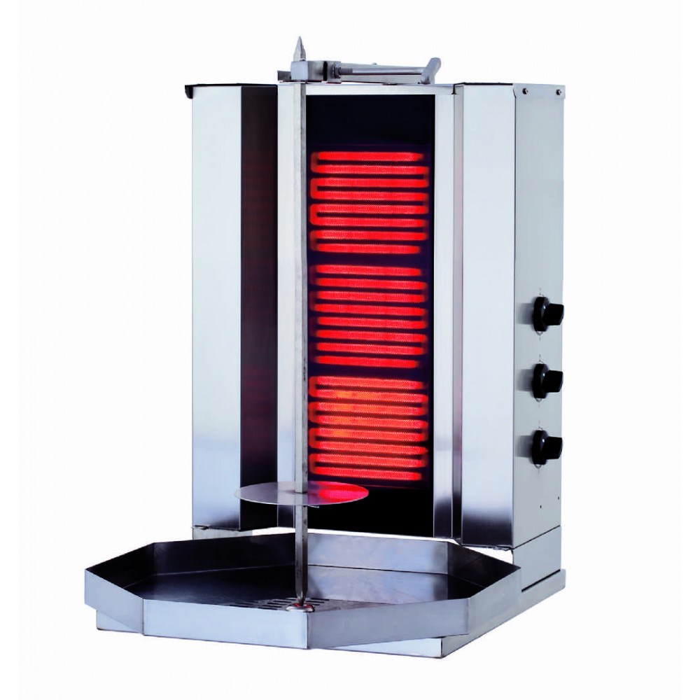 Aparat kebab-shaorma electric 3 arzatoare Kalitegaz KLG160