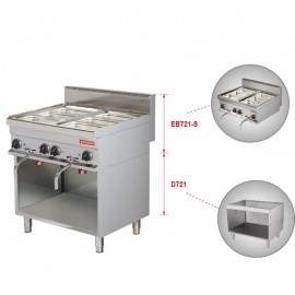 Bain marie electric 2 GN 1/1 Arisco EB721S