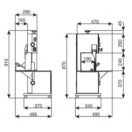 Fierastrau electric taiat oase cu lama 1650 mm Minerva CE165