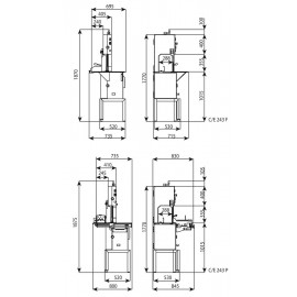 Fierastrau electric taiat oase cu lama 2430 mm Minerva CE243F