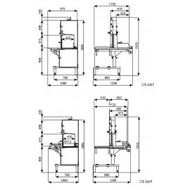 Fierastrau electric taiat oase cu lama 3200 mm Minerva CE320P