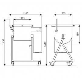 Malaxor electric carne 120 kg Minerva CEMB120