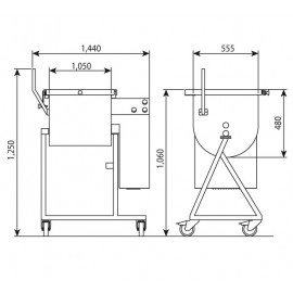 Malaxor electric carne 180 kg Minerva CEMB180