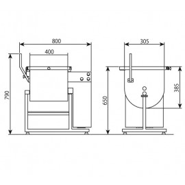 Malaxor electric carne 30 kg Minerva CEMM30