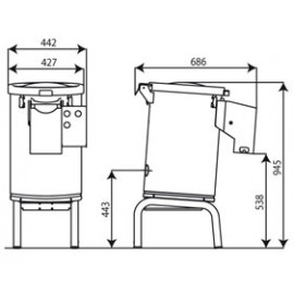 Masina curatat usturoi 8 kg Minerva CEGP8T