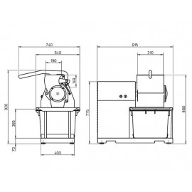 Masina ras branza 500 kg Minerva CEGF5