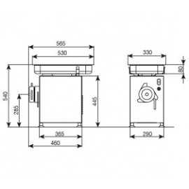 Masina tocat carne 500 kg Minerva CE32N