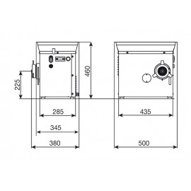 Masina tocat carne cu refrigerare 300 kg Minerva CE22SR