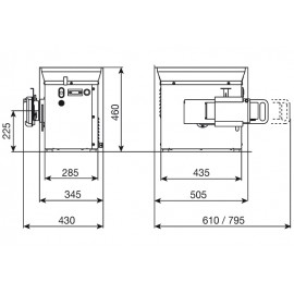 Masina tocat carne cu refrigerare 300 kg Minerva CE22SRH