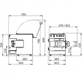 Masina tocat carne cu refrigerare 300 kg Minerva CEW22H