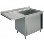 Chiuveta 1 cuva dreapta cu spatiu masina spalat vase 1200 x 700 x 850 mm GAM 451012