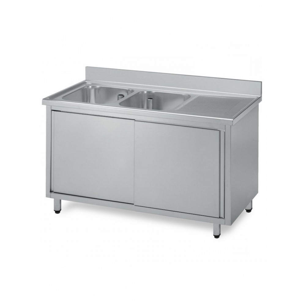 Chiuveta 2 cuve stanga 1800 x 700 x 850 mm GAM 410518