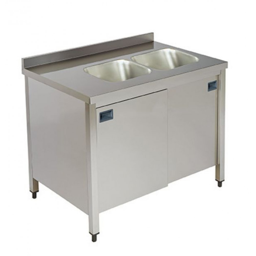 Chiuveta 2 cuve dreapta 1600 x 700 x 850 mm Arisco DSNB716R
