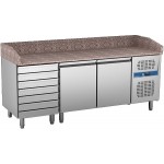 Masa rece refrigerare preparare pizza 2 usi si 6 sertare Morgan 117021Z