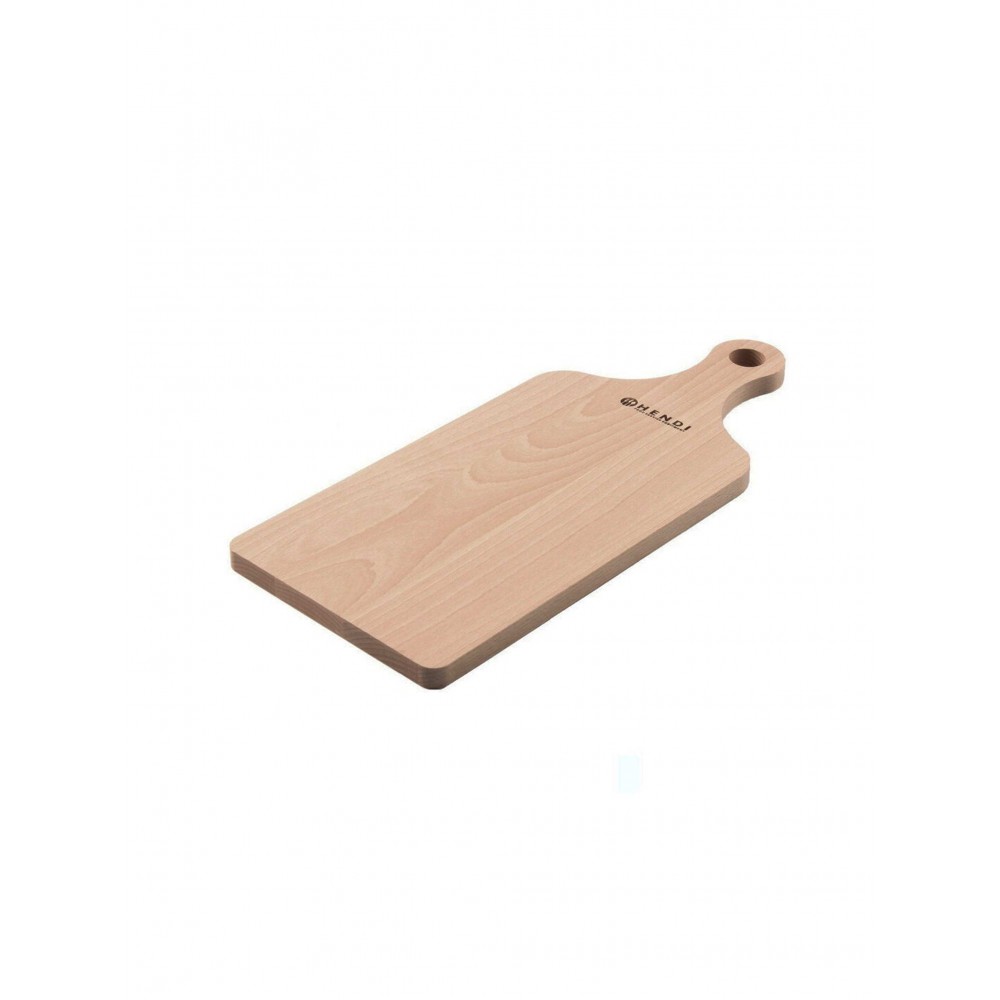 Tocator cu maner Hendi lemn de fag 390x160x (H)13 mm