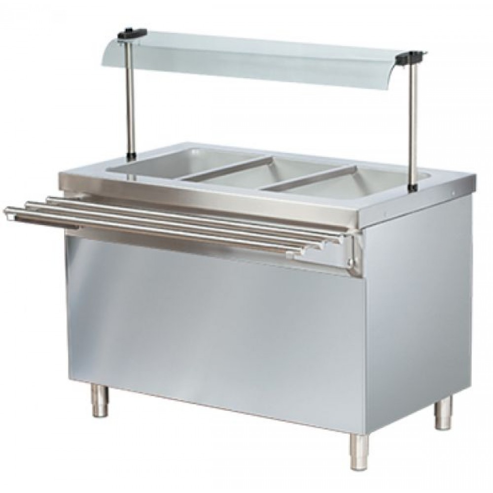 Vitrina calda bain marie 3 GN 1/1 Arisco BTEB711FN