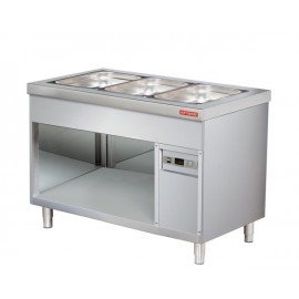Vitrina calda bain marie 3 GN 1/1 Arisco BTEB711FN