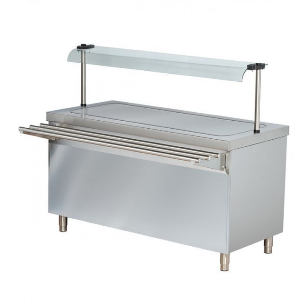 Vitrina calda bain marie 1800 x 700 x 1245 mm Arisco BTN718HFN