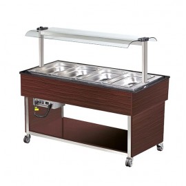 Vitrina calda bain marie 4 GN 1/1 Arisco MBH814B