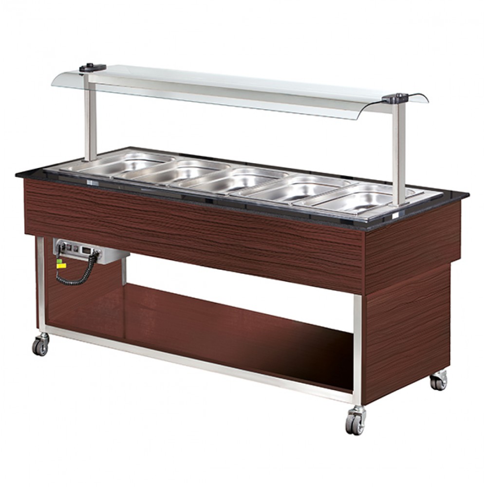 Vitrina calda bain marie 5 GN 1/1 Arisco MBH818B