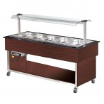 Vitrina calda bain marie 5 GN 1/1 Arisco MBH818B