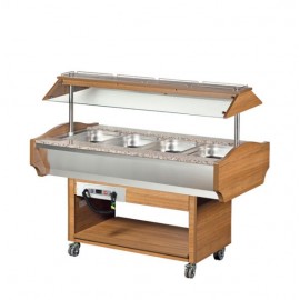 Vitrina calda bain marie 4 GN 1/1 Arisco SHBM4M