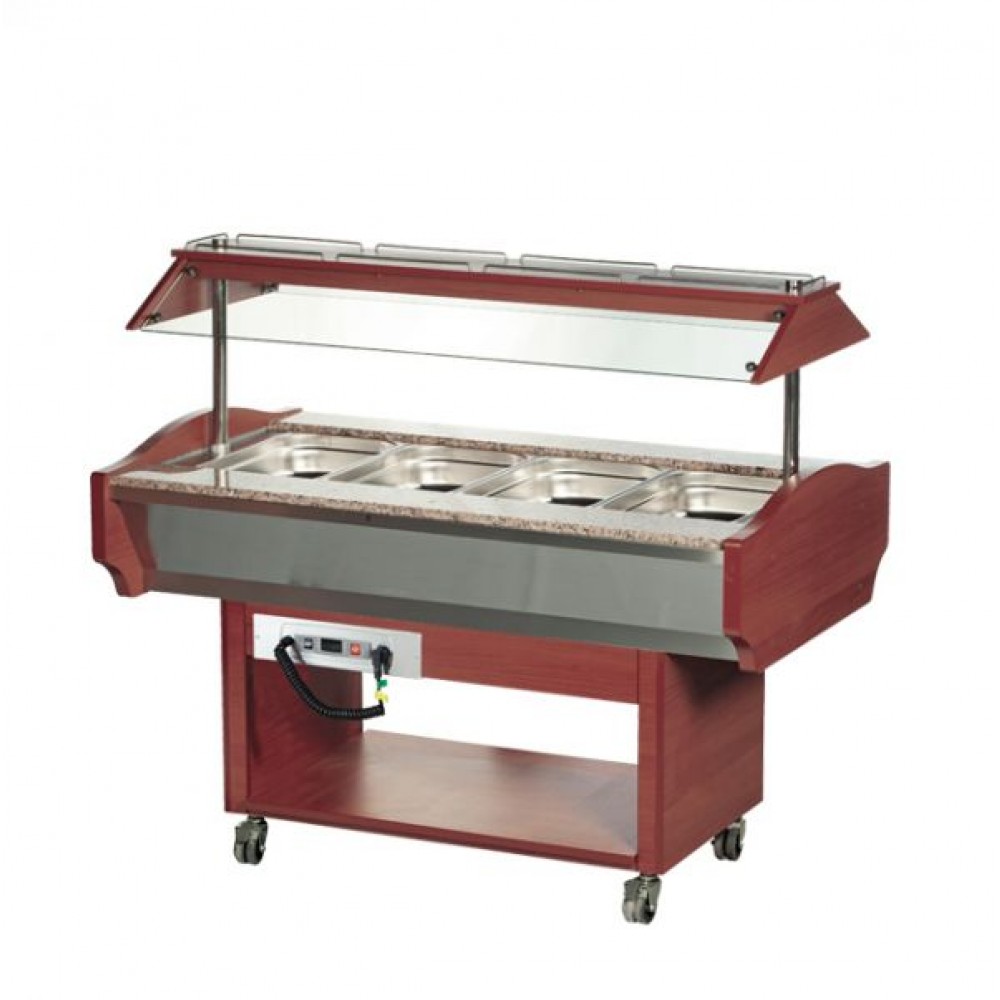 Vitrina calda bain marie 4 GN 1/1 Arisco SHBM4M