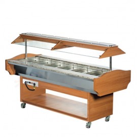 Vitrina calda bain marie 6 GN 1/1 Arisco SHBM6M