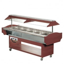 Vitrina calda bain marie 6 GN 1/1 Arisco SHBM6M