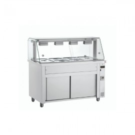 Vitrina calda bain marie 4 GN 1/1 Inomak MFV714