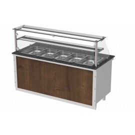 Vitrina calda bain marie 3 GN 1/1 Kalitegaz HSUBD118