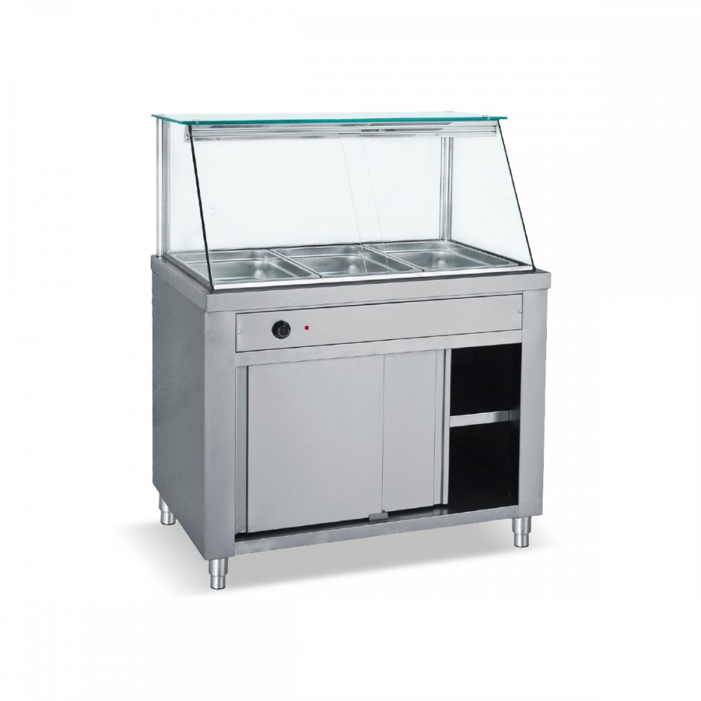 Vitrina calda bain marie 3 GN 1/1 Bambas MD106