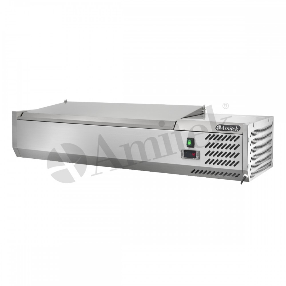 Vitrina refrigerare ingrediente 1200 x 395 x 280 mm Amitek AK12438L