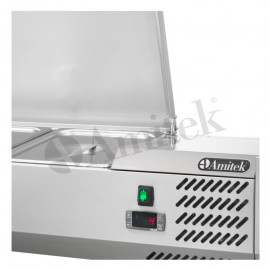 Vitrina refrigerare ingrediente 1400 x 335 x 280 mm Amitek AK14433L