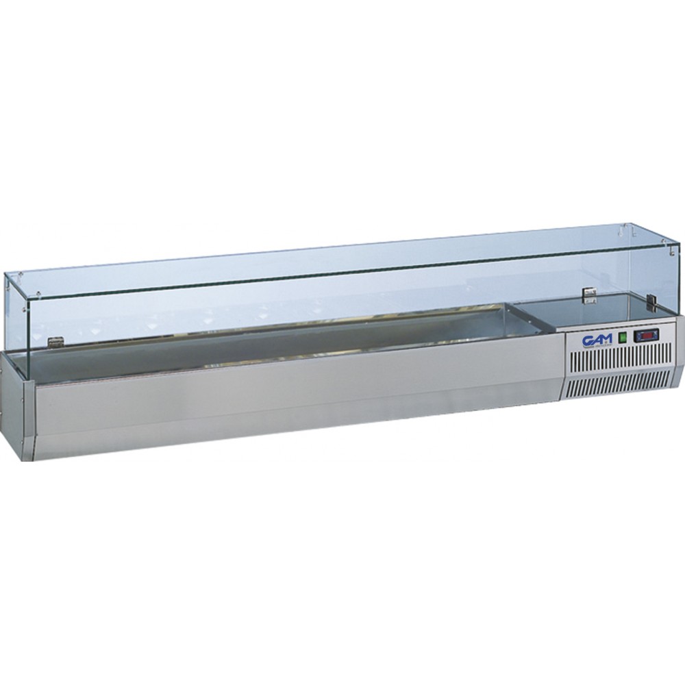 Vitrina refrigerare ingrediente 2000 x 310 x 420 mm GAM MPRI20V