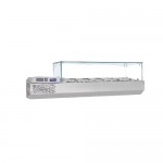 Vitrina refrigerare ingrediente 1500 x 370 x 410 mm Samaref VRP1500V