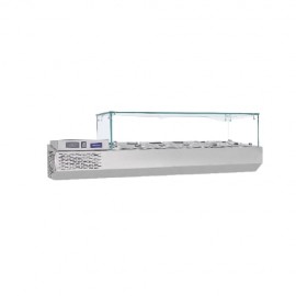 Vitrina refrigerare ingrediente 1500 x 370 x 410 mm Samaref VRP1500V