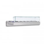 Vitrina refrigerare ingrediente 1600 x 370 x 410 mm Samaref VRP1600V