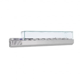 Vitrina refrigerare ingrediente 1800 x 370 x 410 mm Samaref VRP1800V