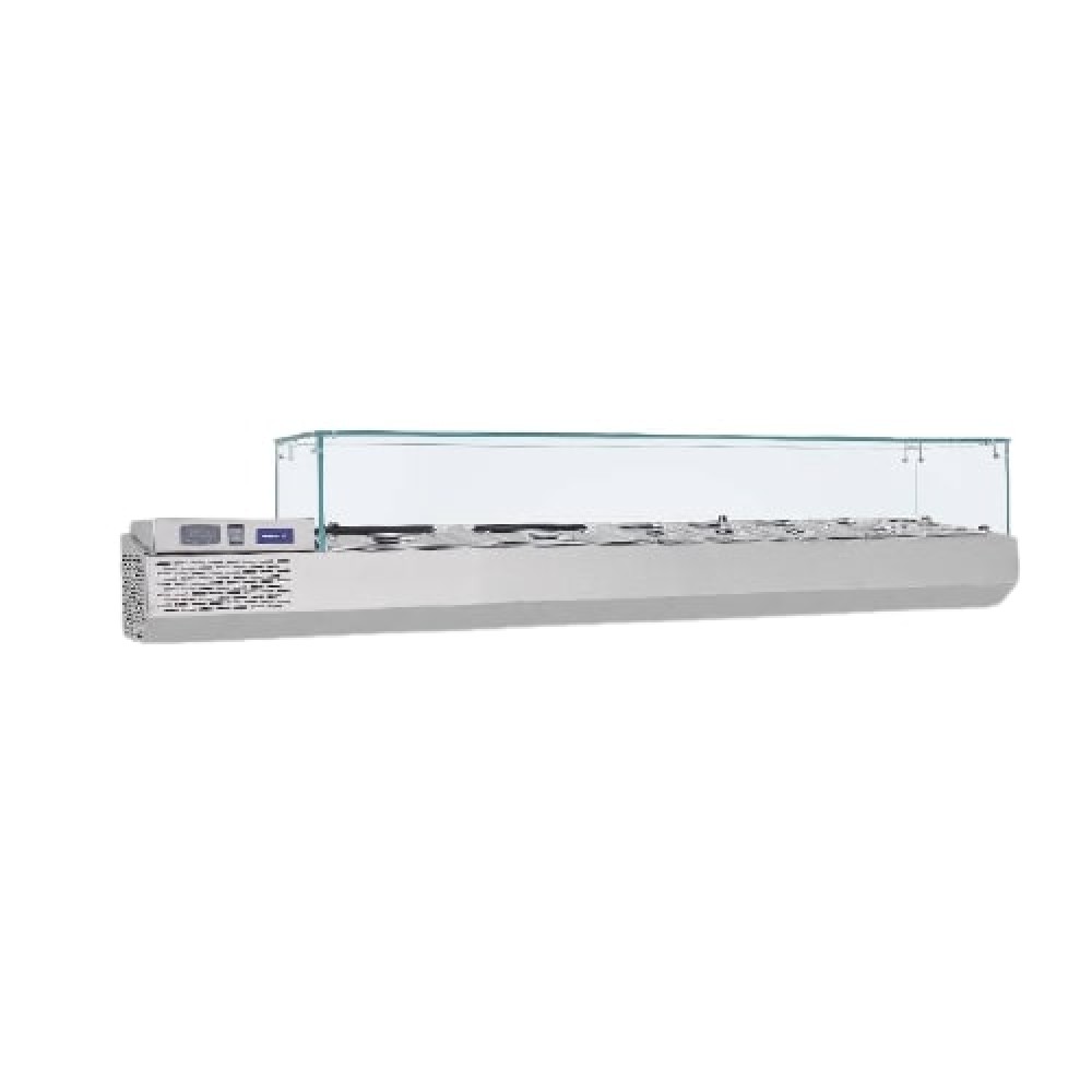 Vitrina refrigerare ingrediente 2000 x 370 x 410 mm Samaref VRP2000V