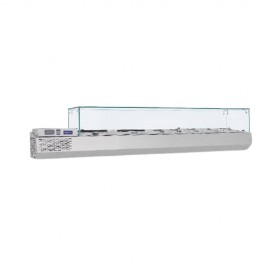 Vitrina refrigerare ingrediente 2000 x 370 x 410 mm Samaref VRP2000V