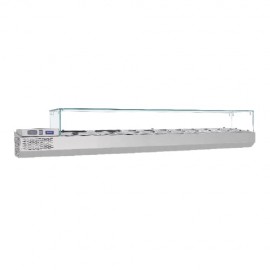 Vitrina refrigerare ingrediente 2500 x 370 x 410 mm Samaref VRP2500V