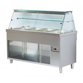 Vitrina calda bain marie 4 GN 1/1 Arisco CBE714