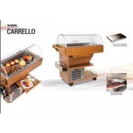 Vitrina refrigerare 1060 x 480 x 1070 mm Scaiola Carello