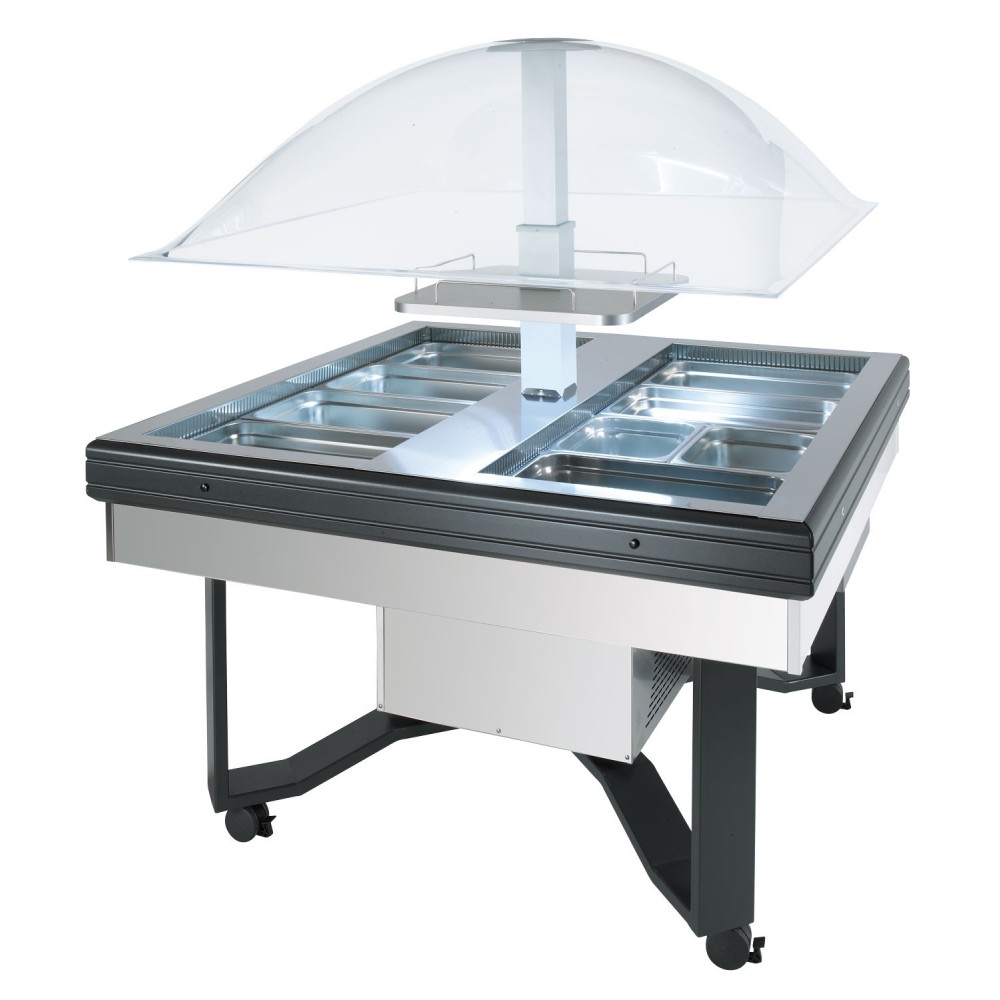 Vitrina refrigerare 1850 x 1850 x 1700 mm Scaiola Cupola Inox2