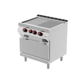 Plita electrica neteda-striata cu cuptor Desco FTE72EC